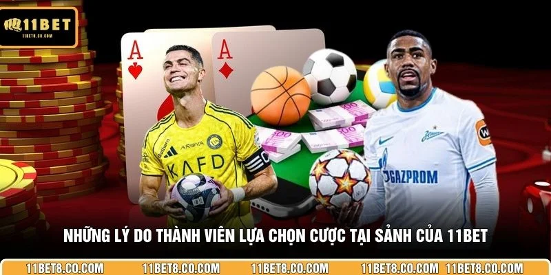Những lý do thành viên lựa chọn cược tại sảnh của 11BET